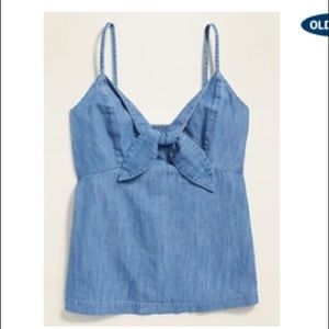 Old Navy: Chambray Tie-Front Cami for Women